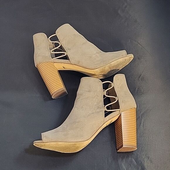 MADDEN GIRL BLOCK HEEL OPEN TOE RAVIN BOOTIE - Picture 11 of 15